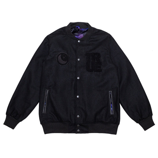 Men's True Galaxy Varsity Jacket Black