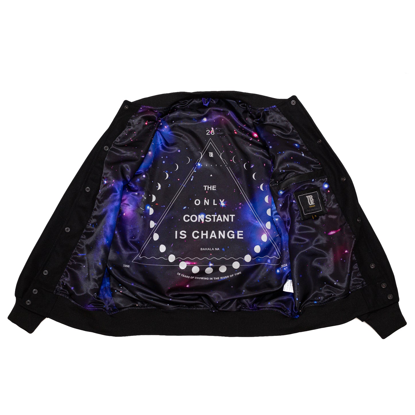 Men's True Galaxy Varsity Jacket Black