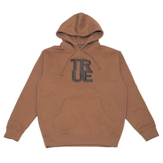 Men's True Logo Hoodie Saddle Brown/Black