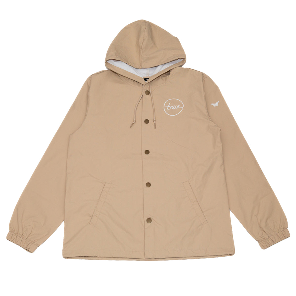 True Men's Nations 2 Hooded Rain Jacket Tan