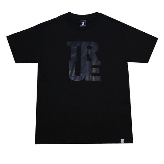 Mens True Logo Black / Black - Shop True Clothing