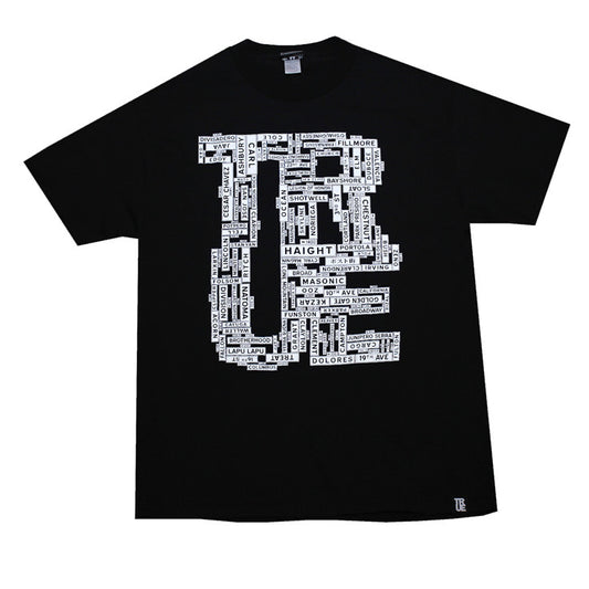 Mens True Street Signs T-Shirt Black - Shop True Clothing