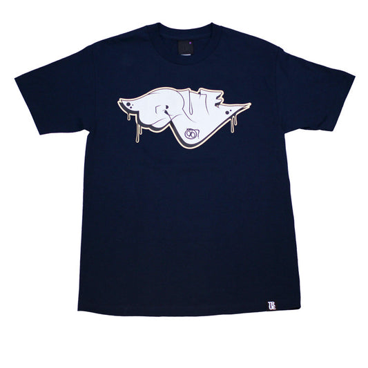 Mens True Throwie T-Shirt Navy - Shop True Clothing